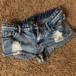 Forever 21 ripped jean shorts